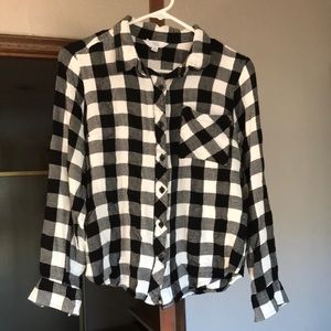 Time and Tru Buffalo Checked Button Down - Super Soft